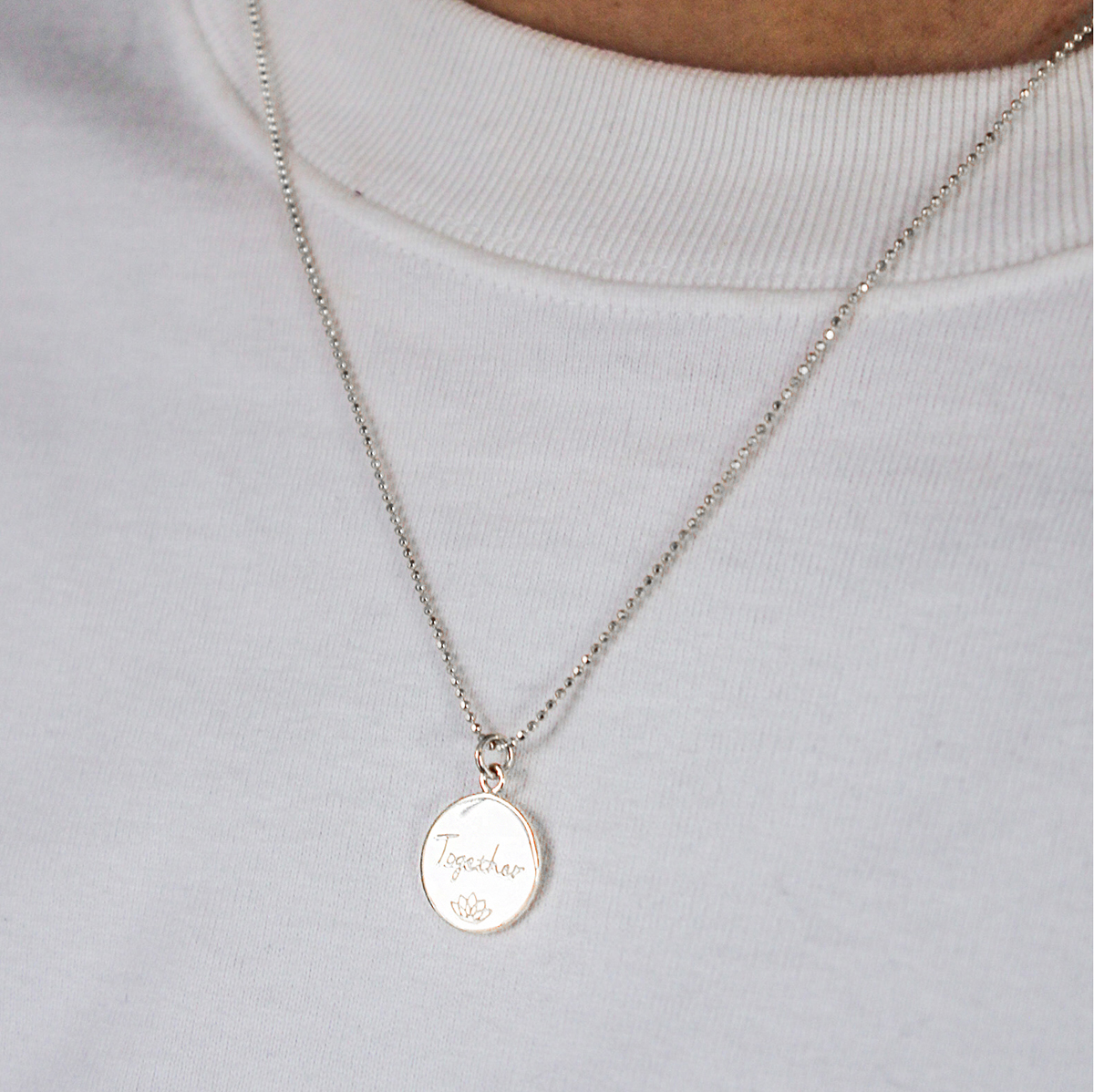 Sterling Silver Together - Think Equal Charity necklace